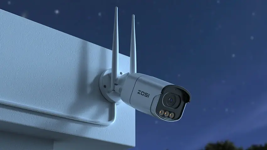 ¿Por qué una cámara de vigilancia se ve borrosa por la noche?